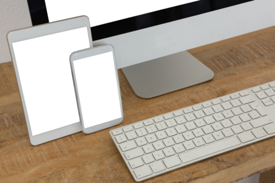 Various electronic gadgets on table