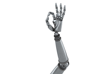 Robot hand with OK gesture