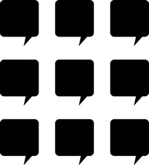Vector image of speech bubbles