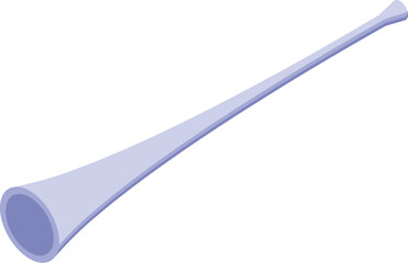 Football vuvuzela icon isometric vector. Soccer horn. Africa party