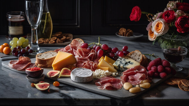 The Art of Modern, Fine and Fancy Food: Exquisite Appetizers, Enticing Entrees, and Main Courses and Decadent Desserts captured by Generative AI Technology 