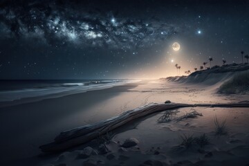 Fototapeta premium Starry Night on the Beach