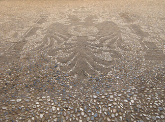 Spain Granada Decorative Pavement Mosaic Emblem