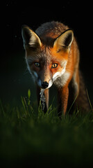 Fototapeta premium wildlife, fox in the jungle.