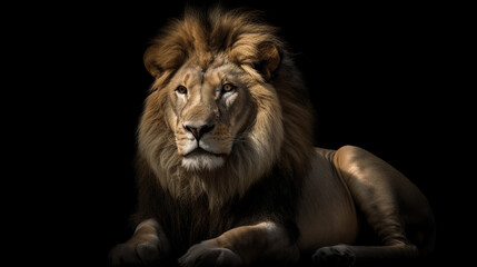 Obraz na płótnie Canvas wildlife, a lion in the wild