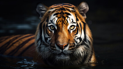 Fototapeta na wymiar wild life, a tiger in the wild