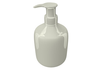 Gray soap dispenser