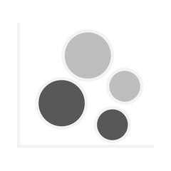 Bubble graph over black background