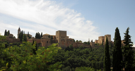Fototapeta na wymiar Spain Granada Alhambra View