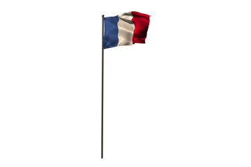 France flag on pole