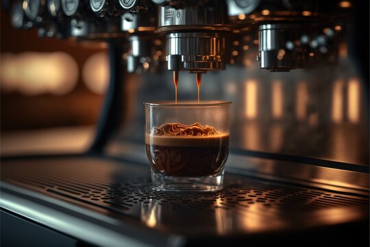 pouring coffee into a glass