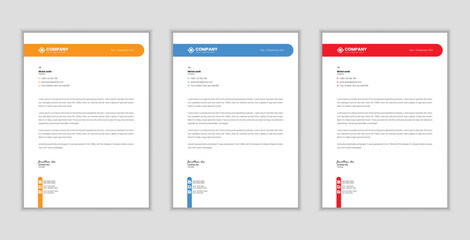 modern letterhead design bundle and vector template  design free 
