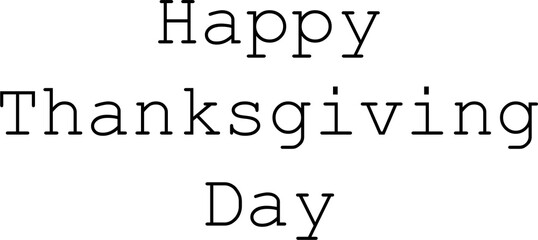 Digitally generated image of happy thanksgiving day text