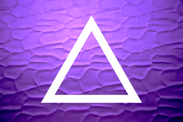 Geometric triangle shape