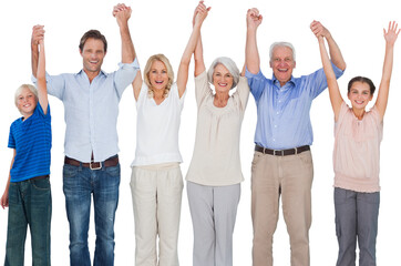 Obraz premium Portrait of multi-generation family