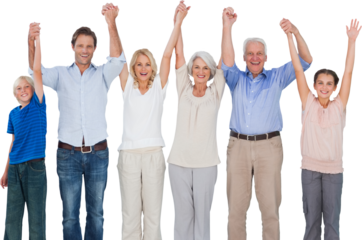 Portrait of multi-generation family