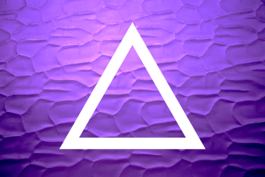 Geometric triangle shape