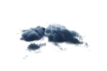 Digitally generated image of storm clouds 
