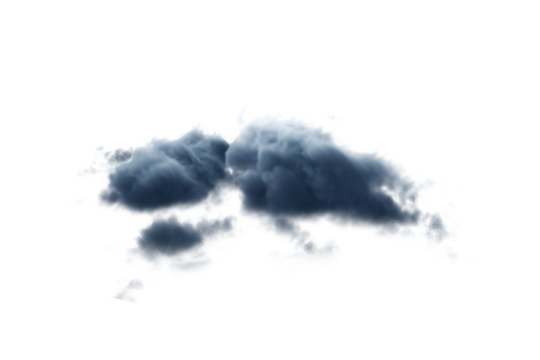 Digitally generated image of storm clouds 