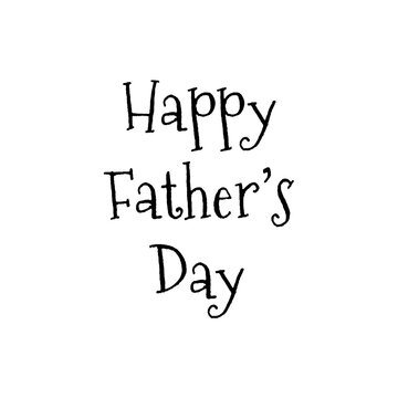 Computer graphic image of cute Happy Fathers day message