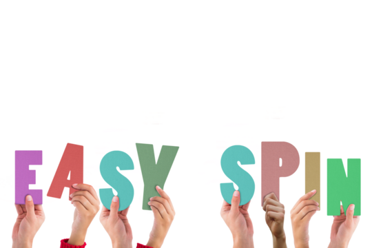 Hands holding up easy spin
