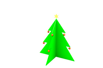 Decoration against white background during Christmas