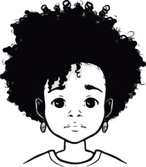 portrait of a black girl 
