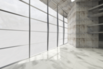 Hall by glass window