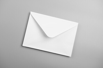 White envelope mockup, blank template, isolated background