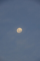 the shape of the moon on the 12th of Ramadan 1444 Hijri