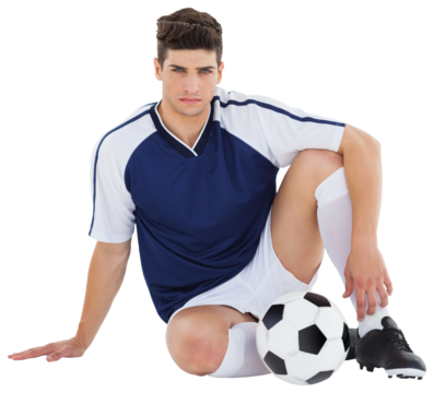 Sportsman with football