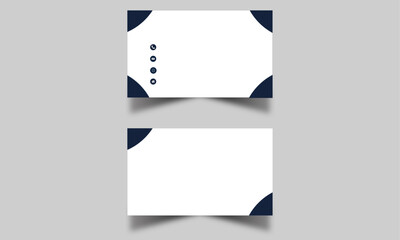 creative modern name card and business card modern black and white business card design Double-sided creative business card template. Portrait and landscape orientation Horizontal and vertical layout.