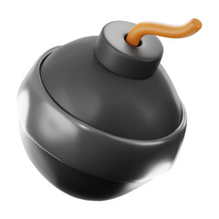 Premium Game bomb icon 3d rendering on isolated background PNG