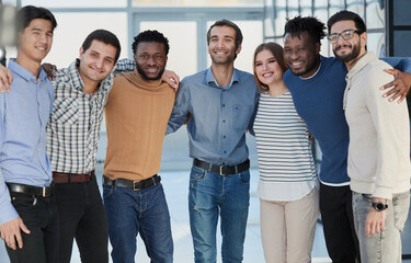 Obraz premium Young attractive business - the elite business team