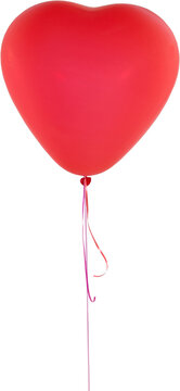Valentines day pink heart balloon 