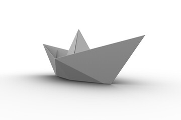 Digitally generated image of boat