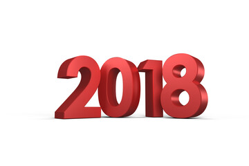 Digitally generated image of new year