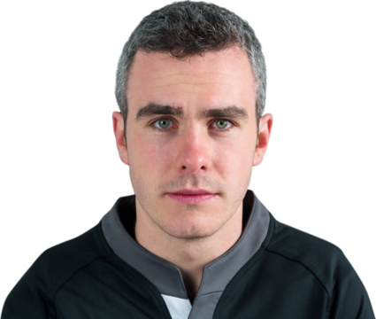 A rugby player looking at the camera - Powered by Adobe