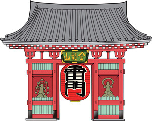 雷門のイラスト