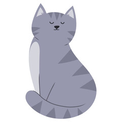 sitting cat illustration