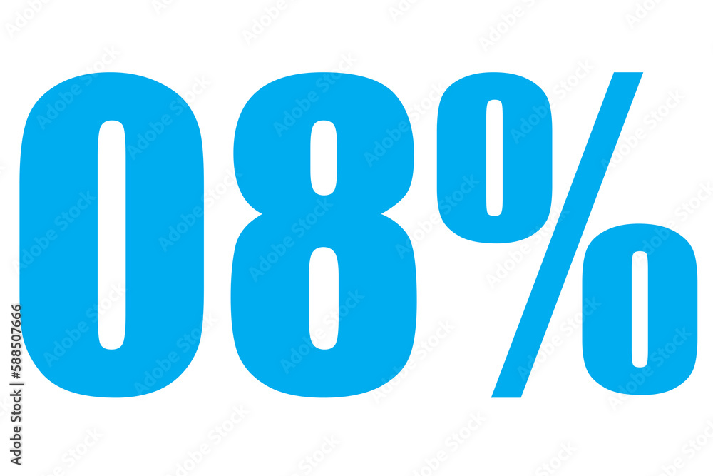 Poster digital composite image of numbers and percentage sign