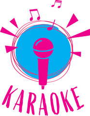 Microphone with karaoke text