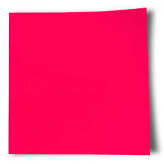 Pink adhesive note