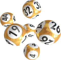 Fototapeta premium Lottery balls with numbers