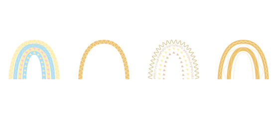 Abstract and creative vector rainbow design on transparent background