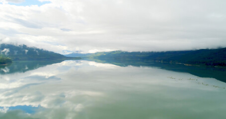 Idyllic view of lake