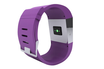 Purple smart watch
