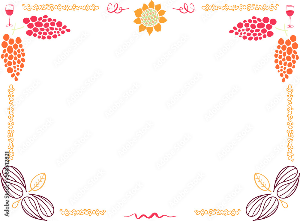 Poster digital composite image of design on frame