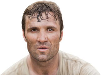 Closed portrait of a military 