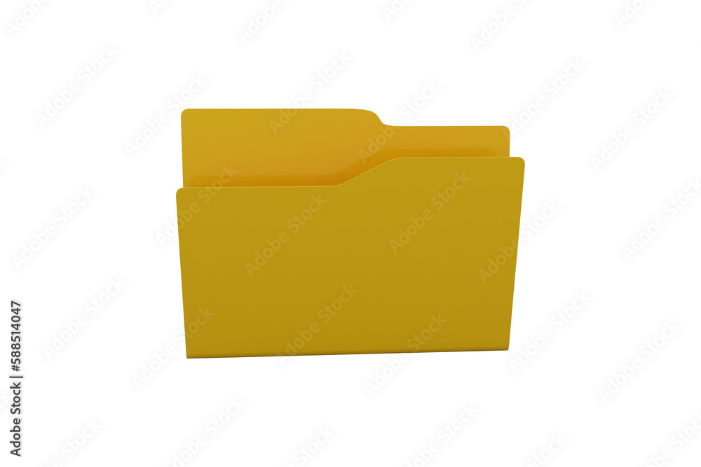 Poster digital image of empty folder